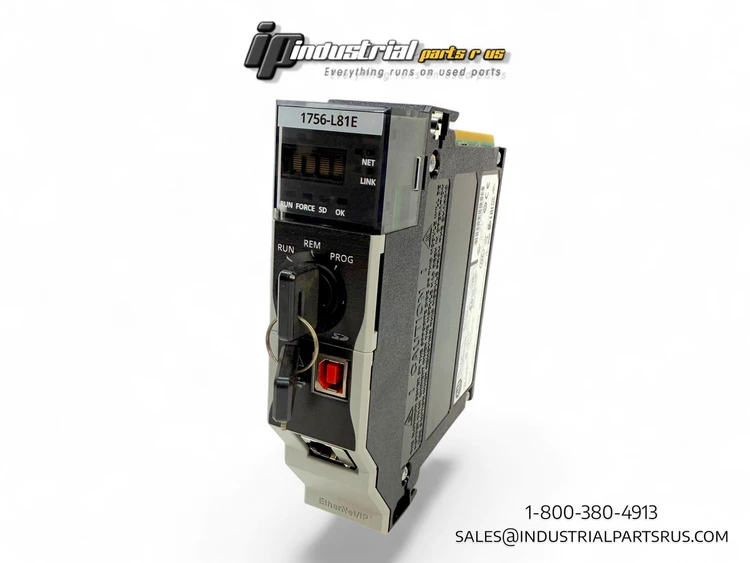 Used ALLEN BRADLEY 1756-L81E PLC Processors | Industrial Parts R Us Inc. #358827