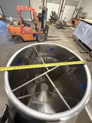 ALL STAINLESS STEEL TILIT DRUM MIXER DRUM DIMS 26" W X 42" D