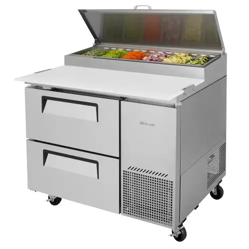 Turbo Air TPR-44SD-D2-N 44" Super Deluxe Pizza Prep Table w/ Refrigerated Base, 115v