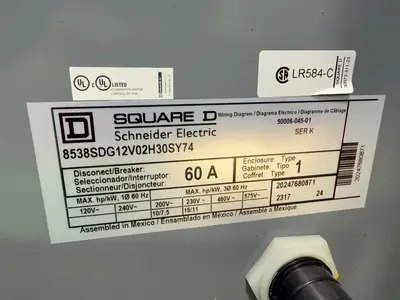 Used SQUARE D 8538SDG12V02H30SY74 Starters Ohio US | HGR 24 #1284779