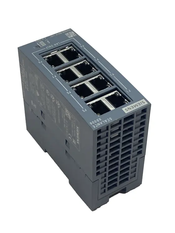 Used Siemens SCALANCE Industrial Ethernet Switch 8-Port XB008 Network Switches Michigan US | Maverick Industrial Sales #1401949