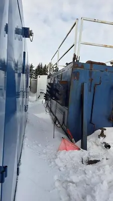 USED 30 M3 (192 BBL) SKID MOUNTED 2 COMPARTMENT MUD TANK