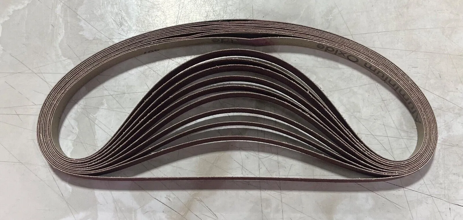 Superior Abrasives 1/2" x 24" Sanding Belts 80 Grit Aluminum Oxide 10 Pack