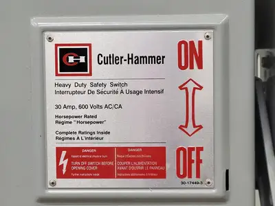 USED CUTLER-HAMMER 1HD361NF