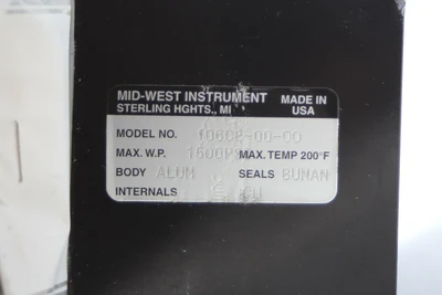 New | in-Stock Mid-West 106CE-00-00 Universal Pressure Meters California US | Davliegogo LLC #1706249