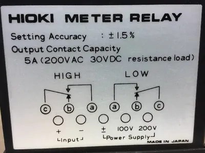 Hioki Meter Relay Model 2102 50kW 5A (200VAC 30VDC Resistance Load) 5D-31