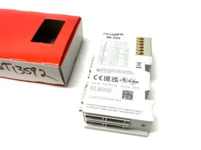 New | in-Stock BECKHOFF ETHERCAT RS232 INTERFACE MODULE 2-PORT PLC Ethernet Equipment | Maverick Industrial Sales #1112142