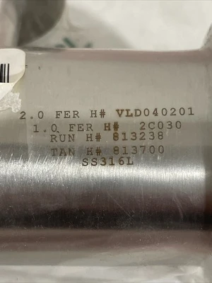 New 2x1” Reducing Tee SS 316L  Fast Shipping +Warranty