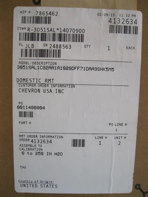NEW Rosemount 3051 SAL1CG2AA1A1020DFF71DAA9SHK5M5
