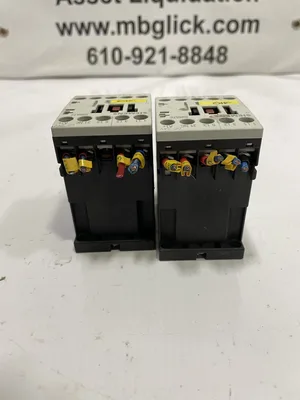 Siemens SIRIUS 3RT1016-1BB42 3 Pole Contactor 9A AC3 4kW 400V 24V Coil -Lot of 2