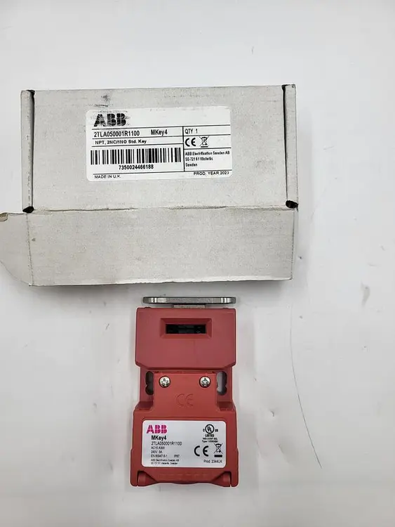 New | in-Stock ABB ABB SAFETY INTERLOCK SWITCH 2TLA050001R1100 NPT 2NC/1NO STD KEY ORIGINAL BOX Switch Parts | ND Industrial Surplus #1217224
