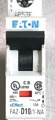 Eaton FAZ-D10/1-NA-SP 1 Pole 10A Circuit Breaker Loc4E33