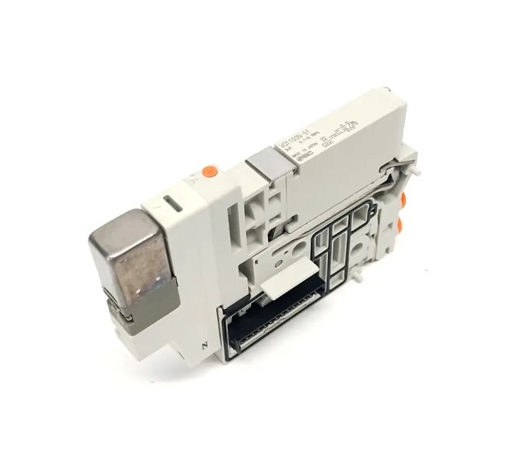 VQ1100N-51 | SMC  Solenoid Valve 2-Position Single 24VDC w/ Block Base Assembly - Used
