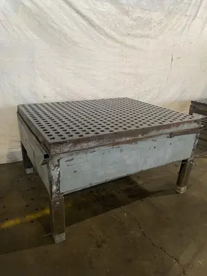 60" X 60" X 40"H ACORN WELDING TABLE W/ STAND. STOCK # 1165223.