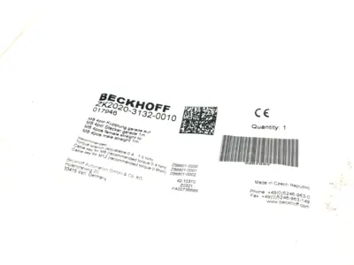 USED BECKHOFF DOUBLE ENDED POWER CABLE 1M M8 4-PIN