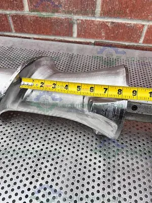 Stainless Steel  53" x 41 x 6" Meat Grinder Head Shaft Screw