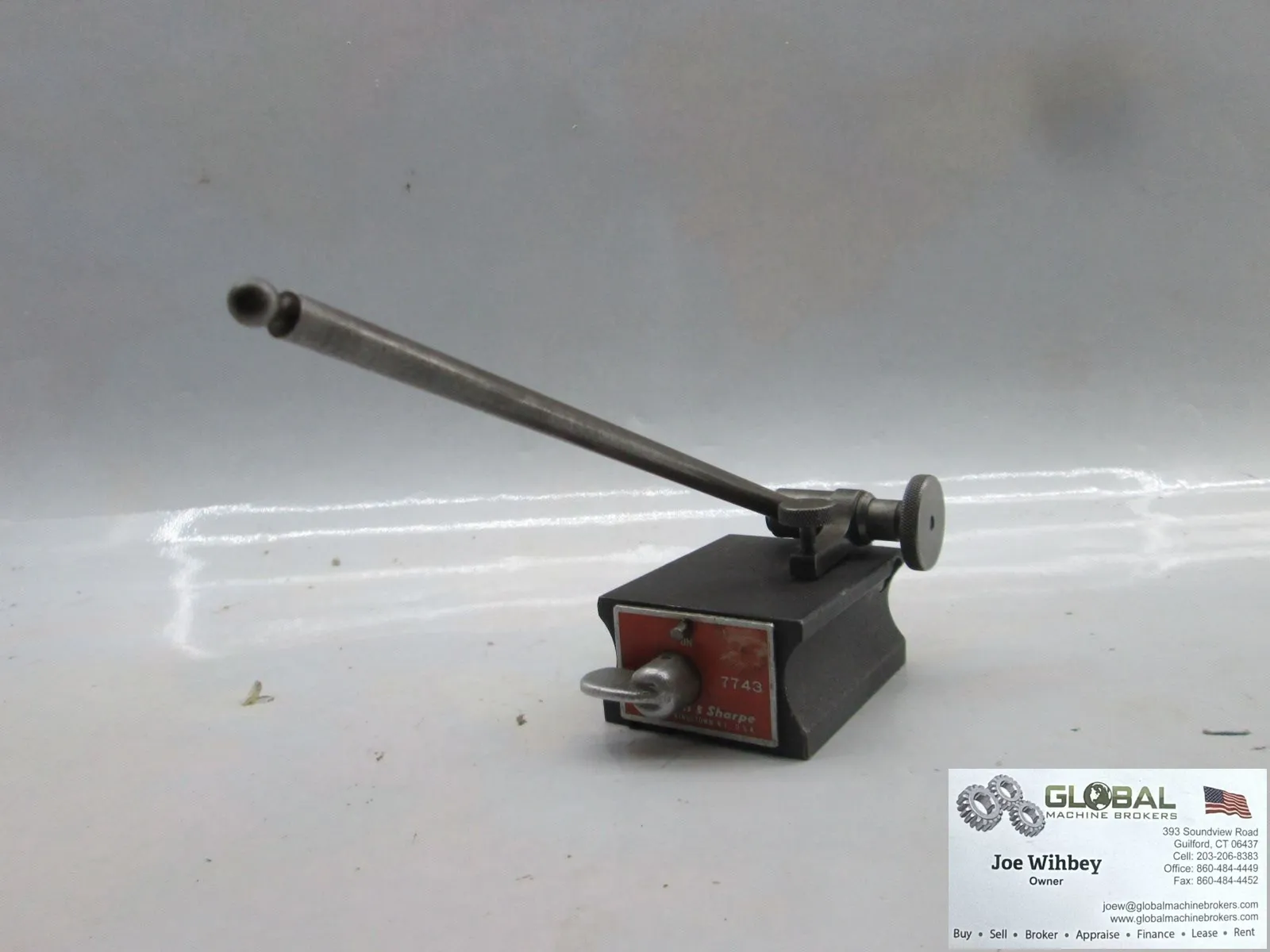 Brown&Sharpe 7743 Magnetic Base Surface Gauge Indicator Holder