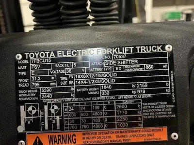 Used 2019 TOYOTA 7FBCU15 Misc Forklifts Illinois US | Somerset Equipment Sales #1542895