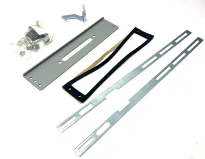 | Hoffman ABS Operator Adapter, Universal Cutout, Small Handle, Gray Steel 28087 - New – Open box