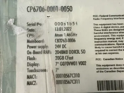 Used 2022 BECKHOFF CP670600010050 Automation Control (HMI) Ohio US | HGR 24 #1518992