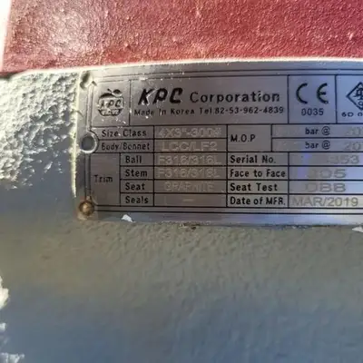 4" Class 300 Ball Valve