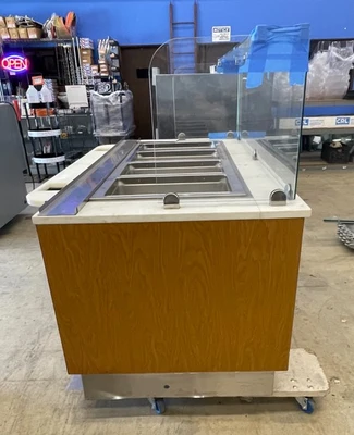 130-0137 Hill Phoenix 6’ Hot Bar with Warming Drawers