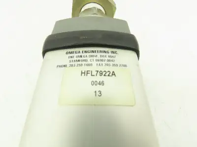Omega HFL7922A In-line Flowmeter SCFM 70 Deg F 1000 PSI Max HFL