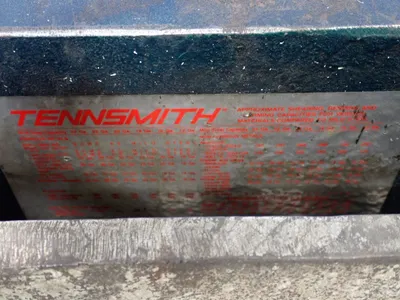 Used TENNSMITH _UNKNOWN_ Power Squaring Shears (Gauge) Ohio US | HGR 24 #1150435