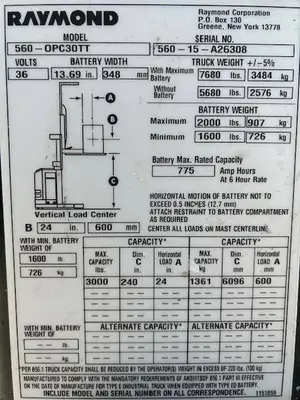 Used 2015 RAYMOND 560OPC30TT Misc Forklifts Illinois US | Somerset Equipment Sales #1543039