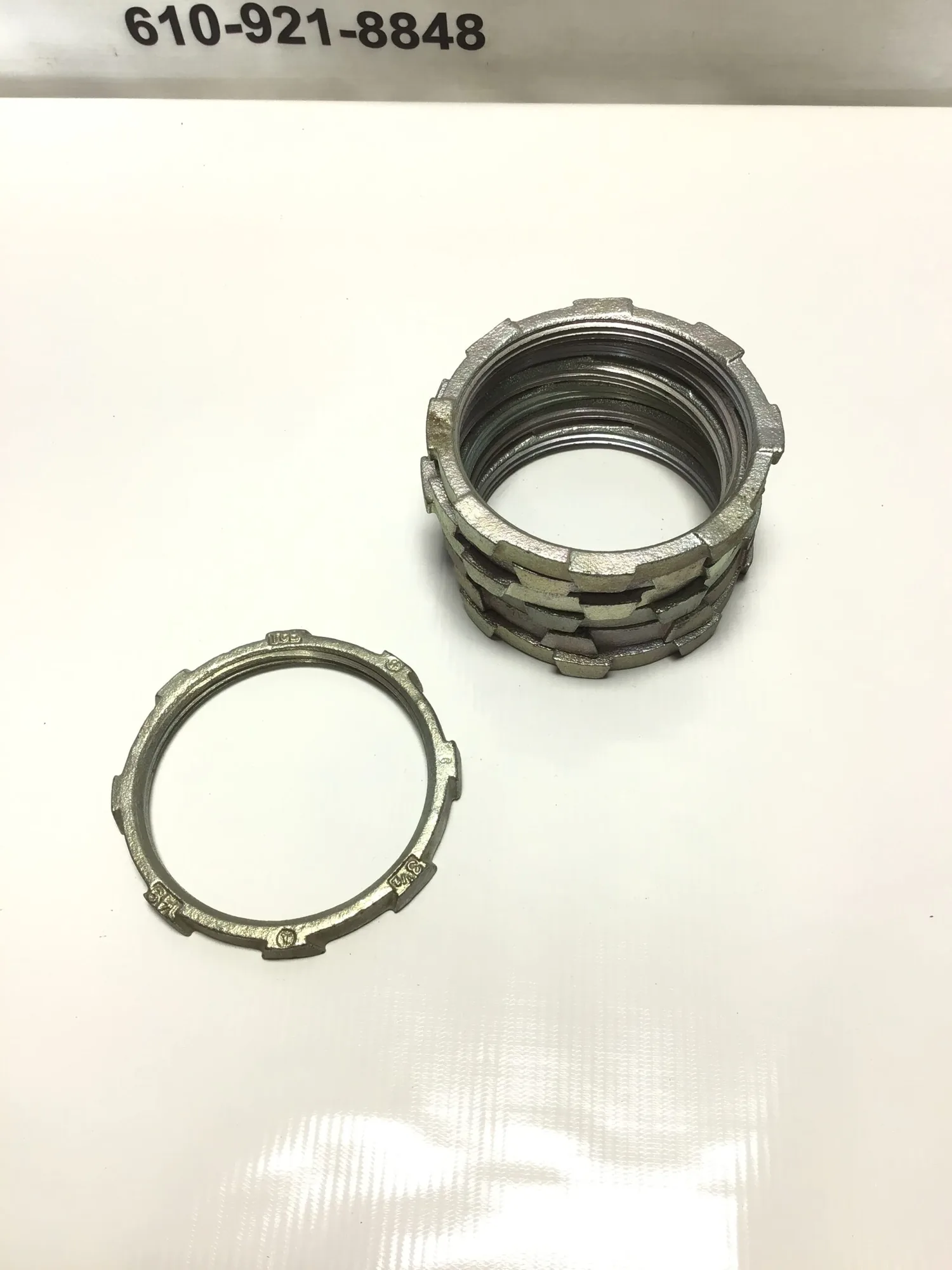 T & B 149 3-1/2” Conduit Locknut for Use W/ Rigid/IMC Conduit 7 pieces