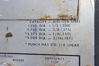 W.A. Whitney Hydraulic Punch - 1.25" Dia. x 1/2"