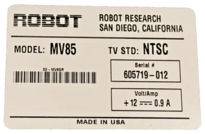 NEW ROBOT MV85