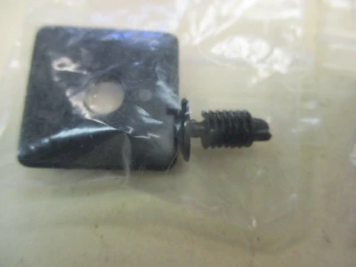 New #2015N Black ABS Plastic End Caps with Fastners (QTY 4)