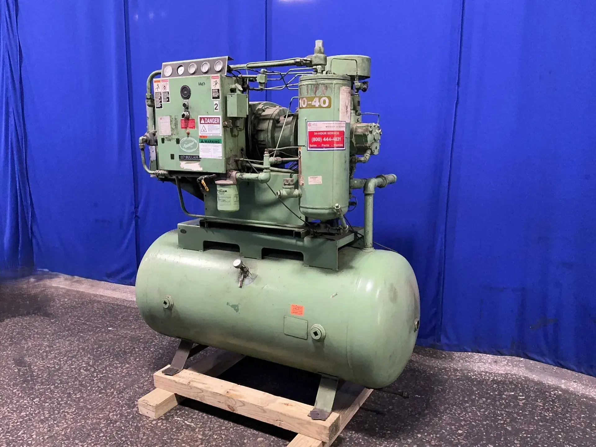 Used SULLAIR 1040 ACAC Rotary Screw & Sliding Vane Air Compressors Ohio US | HGR 24 #1325326
