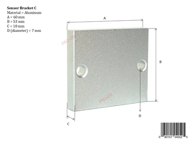 USED PRO-FILL INC SENSOR BRACKET D (100MM X 15MM)