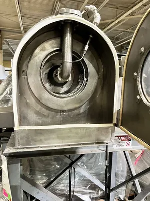 Baker-Perkins S-8 pusher centrifuge, 316SS.