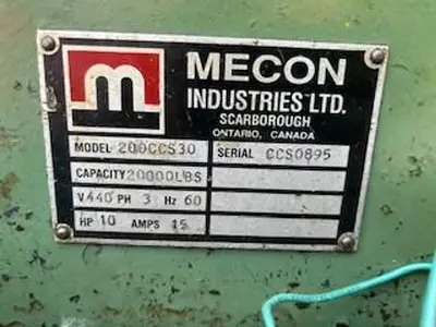 Used 1995 MECON 200CCS30 Coil Reels and Straighteners Michigan US | Midwest Press and Automation #1407306