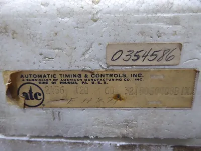 ATC 321B050A08B1XX Time Delay Relay Type 321 115VAC-10A 230VAC-5A 0-20 Min. New NIB