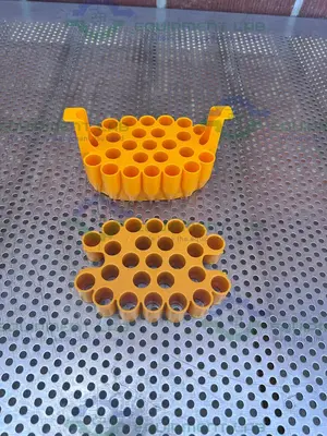 USED LOT OF 4 - EPPENDORF 5920 716 000 ADAPTERS FOR TUBES 5.0 ML AND 15 ML