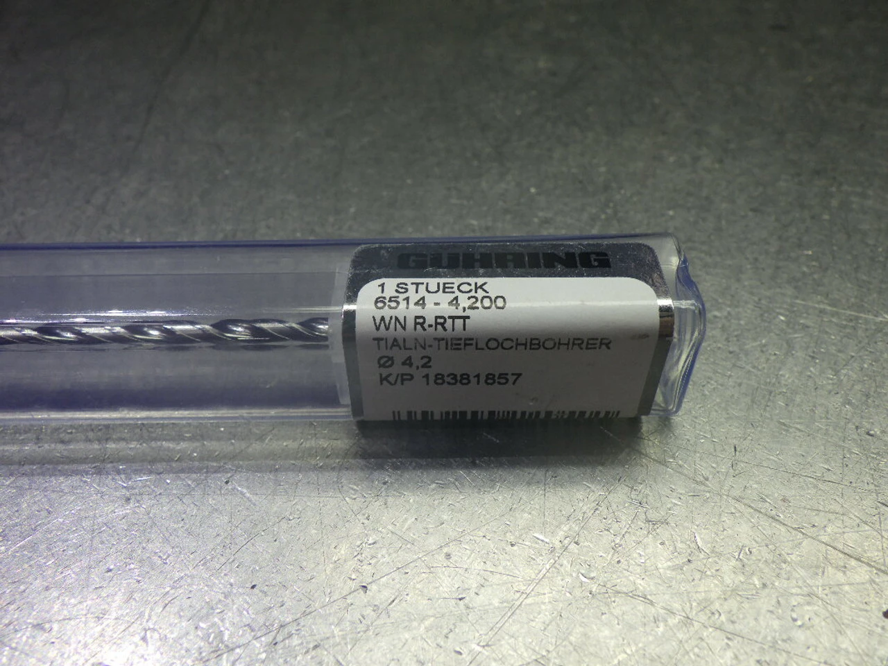 Guhring 4.2mm Coolant Thru 40xD Carbide Drill 6mm Shank 9065140042000 (LOC1930B)