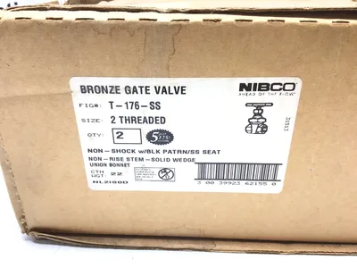 Nibco 2 in T-176-SS 039923621559  – Gate Valve – Bronze, Non-rising Stem, Stainless Steel Wedge, Threaded
