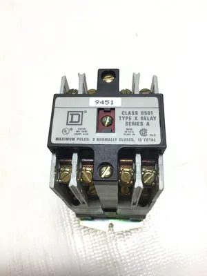 Square D 8501 – 9451 Industrial Control Relay Series A Type X X0 60