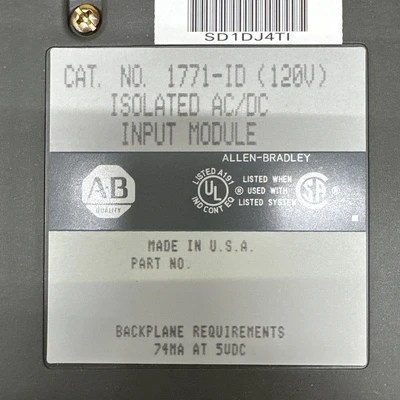 NEW Allen-Bradley 1771-ID