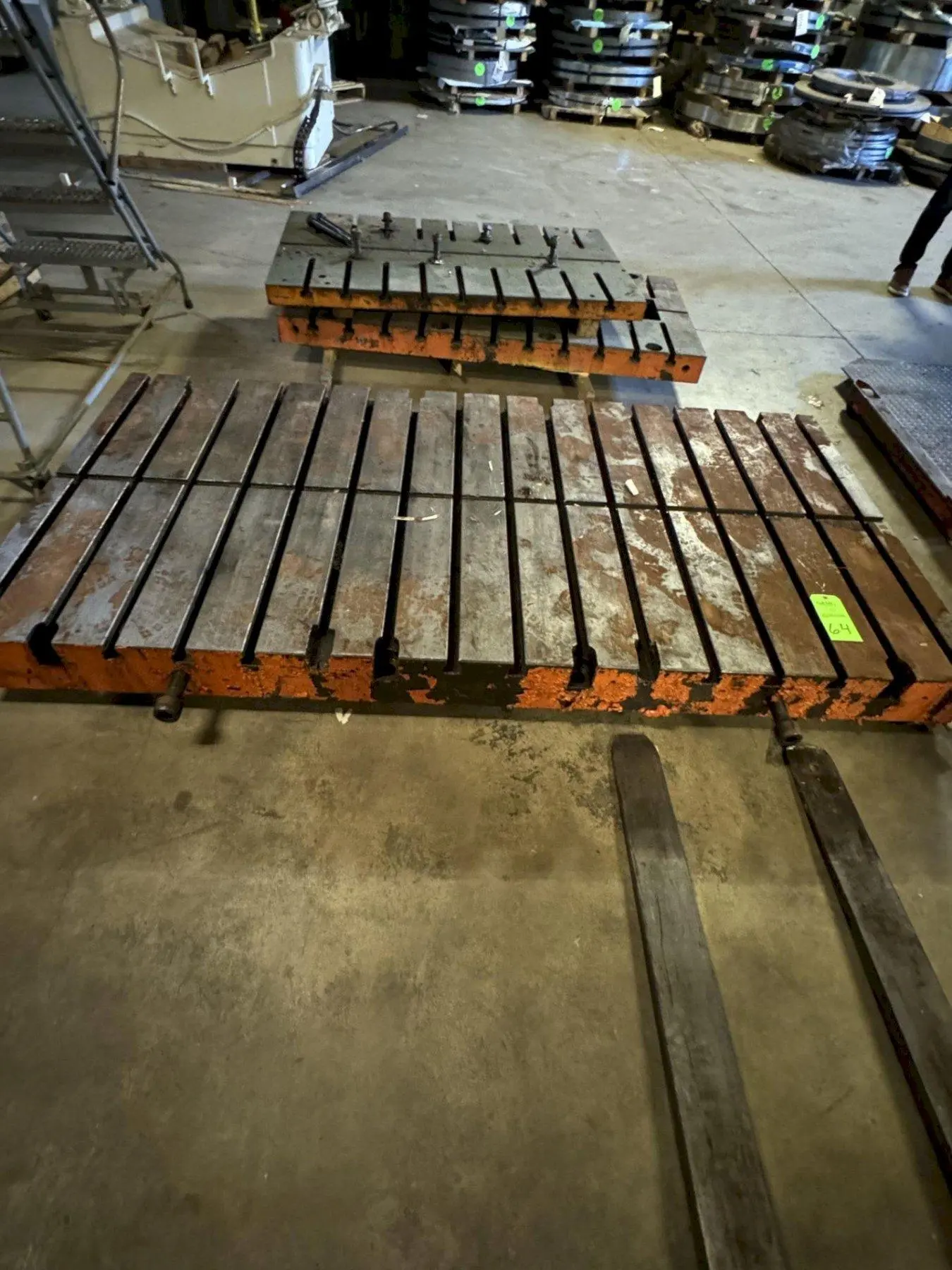 96" X 48" X 7" T SLOTTED BOLSTER PLATE