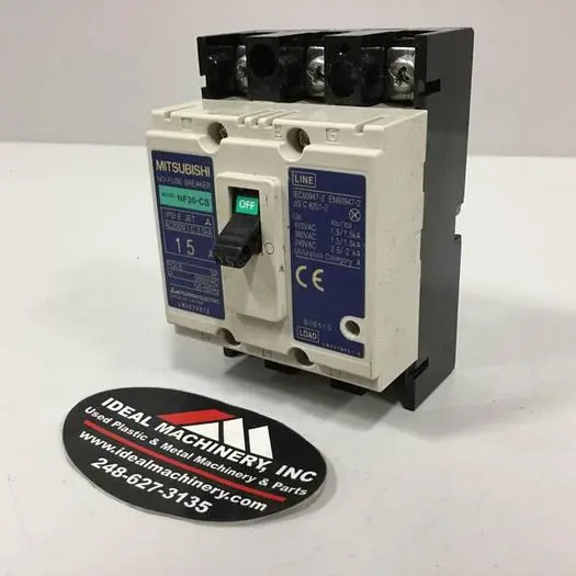 Used MITSUBISHI NF30-CS-15 Circuit Breakers Michigan US | Ideal Machinery #588949