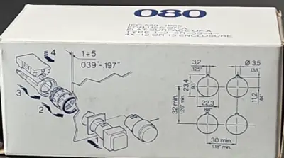 General Eletric 080LSRR Pilot light (cema). Loc4D28