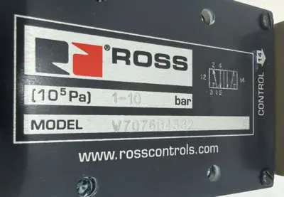 NEW ROSS CONTROLS W7076D4332Z SOLENOID VALVE 120V 60HZ W7076D4332