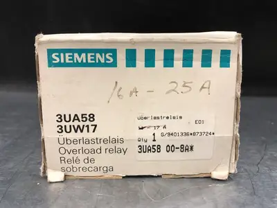 NEW SIEMENS 3UA58 00-8A