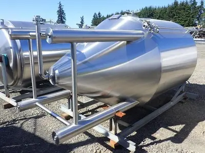 (4) Available - Used 20bbl/25hl Jacketed Conical Fermenters
