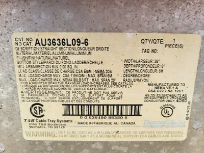 USED THOMAS & BETTS AU3636L09-6